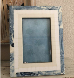 Cadre photo horizontal en mosaïque coloré fait main avec incrustation d'os, taille personnalisable, décoration de table indienne sur mesure, le plus vendu - Product Image 2