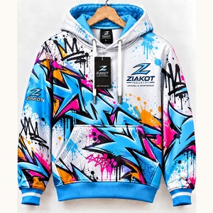Sudadera con Capucha Deportiva de Moda Ziakot Industry, Personalizada con Degradado Dorado-Azul Marino, Venta al Por Mayor Directa - Product Image 6