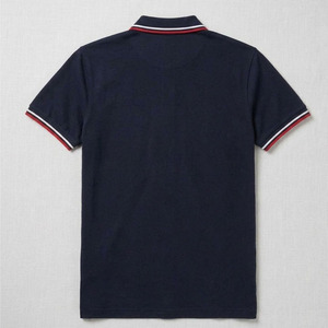 Camisa Casual Transpirable de Manga Corta para Hombre, 100% Algodón, Tejido de Punto, Corte Ajustado, con Logotipo Frontal Personalizado Impreso por Transferencia Térmica, Venta al Por Mayor - Product Image 3