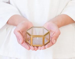 Wooden <b>Ring</b> <b>Bearer</b> <b>Box</b> with Clear Transparent Lid, Proposal Engagement Storage - Product Image 4