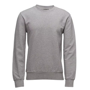 Sudadera de cuello redondo personalizada de algodón triblend, color morado jaspeado, de peso pesado, lisa, unisex, para hombre y mujer, estilo urbano, corte regular. - Product Image 6