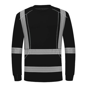 Conception de logo personnalisé, chemise de travail à manches longues haute visibilité, polyester, réfléchissant, sécurité, LED clignotante, étiquette privée, t-shirt fluorescent - Product Image 4