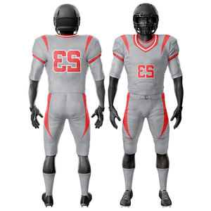 Créez vos propres ensembles d'uniformes américains : Pantalons rembourrés, ensembles d'équipe par sublimation, uniformes de joueur respirants, ensemble de football. - Product Image 4