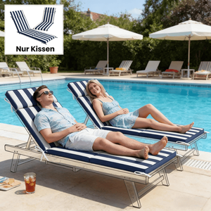 Coussin de chaise longue d'extérieur de qualité supérieure, oreillers et coussins d'extérieur - Product Image 6