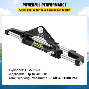 Cilindro Idraulico di Sterzo da 300HP per Imbarcazioni Marine, Montaggio Frontale, Parti e Accessori per Sterzo Idraulico Fuoribordo - Product Image 3