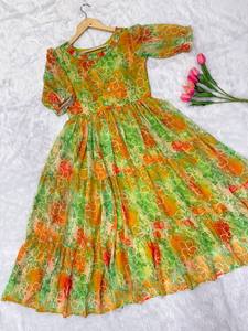 NEW PRESENTING MODERN KURTA / <b>KURTI</b> with REAL MODLING GOWN of DIGITAL PRINT FAUX FUR REGULAR LENGTH PARTY - Product Image 5