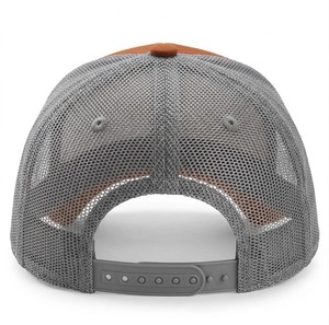 High Quality Rust Colorblock Trucker Hat 6-Panel Mesh Back Adjustable <b>Snapback</b> <b>Cap</b> Casual Outdoor Summer Headwear - Product Image 6