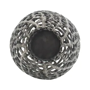 Premium Home Decor Coastal Style Eco-Friendly Iron Zinc Alloy Flower <b>Vase</b> Modern Designer Tabletop <b>Vase</b> Export Supplier ZAHID - Product Image 3