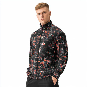 Chaquetas Deportivas Sublimadas para Entrenamiento, Chaqueta con Cierre y Cuello Alto, Chaqueta Deportiva Personalizada para Hombre, Chaquetas de Fútbol Sublimadas - Product Image 3