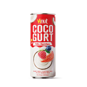 Boisson au yaourt de coco 280 ml au goût de fruits rouges, fabricant de boissons OEM ODM, étiquette privée - Product Image 5