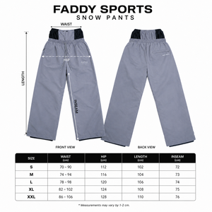 Pantalon de neige ample imperméable avec logo personnalisé, respirant, pour sports d'hiver en extérieur, vente en gros directe d'usine, vêtements de sport OEM - Product Image 6