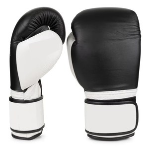 Gants de boxe de haute qualité à fermeture auto-agrippante, en cuir véritable, pour la boxe et le fitness - Product Image 3