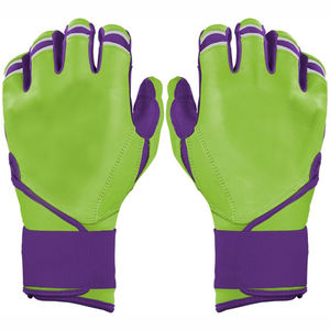 Gants de frappeur de baseball en cuir personnalisés de haute qualité, conception OEM, vente en gros, fermeture auto-agrippante, légers, séchage rapide - Product Image 5