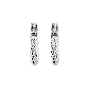 ELEGANT 925 STERLING SILVER PLATED HOOP <b>EARRINGS</b> FOR WOMEN BOHEMIAN FASHION JEWELRY PERFECT ANNIVERSARY GIFT LIGHTWEIGHT STYLE - Product Image 3