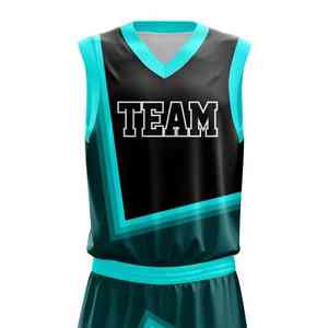 Uniformes de basket-ball personnalisés en polyester pour hommes, uniformes de basket-ball en mesh à séchage rapide pour jeunes, pour compétition professionnelle d'été, taille adulte - Product Image 3