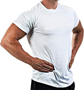 T-shirt de sport antibactérien pour homme, en polyester, pour activités de plein air, vêtement décontracté d'été, jersey doux au toucher - Product Image 1