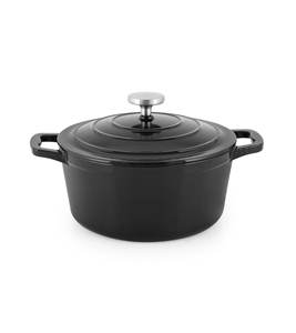 Olla para Sopa de Hierro Fundido con Tapa, Revestimiento de Esmalte Duradero Multicapa, Distribución Uniforme del Calor, Apta para Horno, Compatible con Inducción - Product Image 1