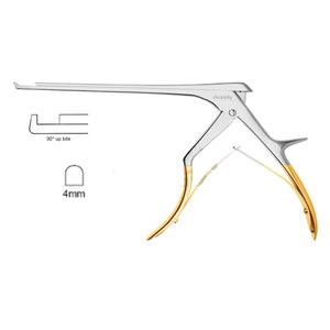 JACKBILLY High Quality Orthopedic Instrument Stainless Steel Love-Kerrison Rongeur Punch with 90 Degree <b>Bite</b> 4mm Thin Foot Plate - Product Image 1