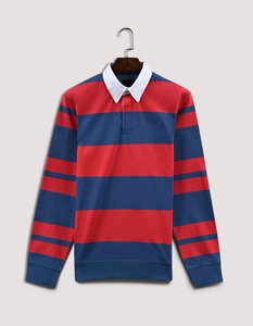 Camisetas de Rugby Vintage Personalizadas, Polo de Manga Larga, 100% Algodón, Logotipo Bordado, Jersey de Rugby para Hombre - Product Image 2