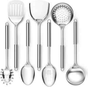 Cuchara de Cocina de Acero Inoxidable, Moderna y Elegante, Juego de Utensilios de Cocina, Cuchara de Cocina a Precio Económico - Product Image 3
