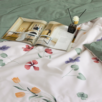 Vente en gros de 4 pièces de couette en microfibre polyester ensemble de literie moderne disponible King Twin Sizes literie de luxe pour la maison