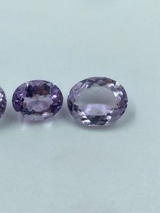 พลอยอเมทิสต์ธรรมชาติทรงรีขนาด 10.54 กะรัต 8x10, 10x12 มม. คุณภาพสูงสำหรับทำเครื่องประดับ - Product Image 4