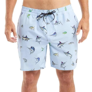 Shorts de pêche pour hommes, légers, 100% coton, avec poches cargo, taille extensible, décontractés, couleur unie, pour activités de plein air - Product Image 3