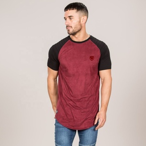 Custom Screen Print <b>Men's</b> Baseball Style <b>T</b>-<b>Shirt</b> Heavyweight 230gsm 100% Cotton with <b>Curve</b> <b>Hem</b> Screen Printed <b>T</b>-<b>Shirt</b> - Product Image 2