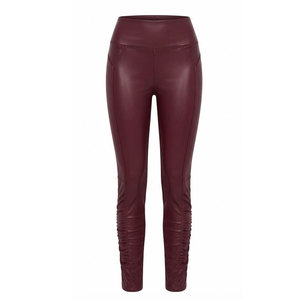 Leggings en cuir pour femmes, à la mode, taille élastique, coupe skinny, pour les tenues de fête, décontractées, de voyage et streetwear - Product Image 1