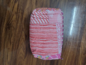 Corn husk clutch pouch Durable makeup pouch wholesale Soft portable puffer bag Lightweight cosmetic caseble Wholesale Make up - Product Image 5