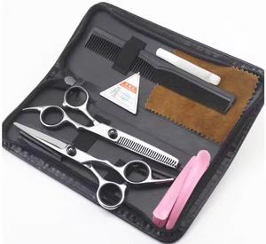 Ciseaux de coiffure chirurgicaux MORJE, ensemble de peignes et outils, usage professionnel, acier inoxydable 4Cr13, pour droitiers, manche moyen, lame tranchante - Product Image 6