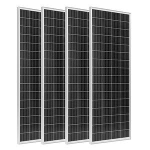Sistema Solare Completo 400W 12V con 4 Pannelli Solari Monocristallini da 100W, Batteria LiFePO4 12.8V 200Ah e Caricatore MPPT 40A - Product Image 1