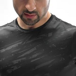 <b>Men</b> <b>Black</b> Crew Neck T <b>Shirt</b> <b>Short</b> <b>Sleeve</b> Casual Sportswear Top Custom Logo Athletic Gym <b>Shirt</b> Manufacturer Wholesale Activewear - Product Image 2