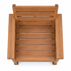 Silla de Jardín Moderna de Madera de Teca Maciza con Reposabrazos Anchos, Resistente al Agua, Duradera y Ecológica para Uso en Restaurantes y Ocio - Product Image 4