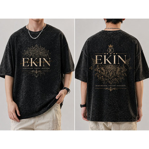 Nouvelle Tendance Mode Homme Américaine pour l'Été : T-shirt Polyvalent à Col Rond et Manches Courtes Décontracté, et Chemise à Manches Courtes la Plus Vendue - Product Image 3