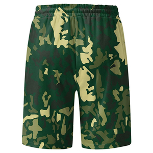 Shorts de basket-ball respirants personnalisés avec impression par sublimation, poches latérales zippées, en toile tricotée et maille, double couche - Product Image 2