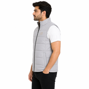 Gilet matelassé pour homme, fabricant en gros, gilet rembourré sans manches personnalisé, fournisseur OEM de vestes décontractées chaudes pour homme, pour l'extérieur - Product Image 4