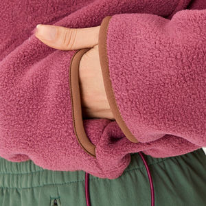 Sweat-shirt personnalisé pour femme avec fermeture éclair 1/4, pull à col zippé, ourlet ajustable, molleton oversize pour la gym et l'hiver - Product Image 5