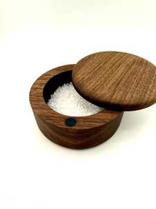 Wooden Salt Jar Premium Wooden Spice Jar with Lid Decorative Seasoning Holder <b>for</b> Salt Sugar Herbs and Everyday <b>Kitchen</b> Use - Product Image 5