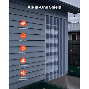 Tenda a Strisce in PVC Trasparente, Rotolo da 30,7 m x 30,5 cm, per Porte di Congelatori e Attrezzature di Refrigerazione - Product Image 6