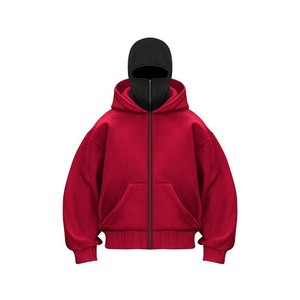 Nueva Sudadera con Capucha de Invierno Oversize con Logotipo Personalizado, Cremallera, Máscara Ninja, Doble Gorro, Balaclava Sólida, para Hombre y Mujer - Product Image 6