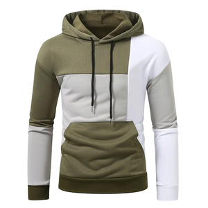 Sudadera con Capucha para Hombre, Estilo Casual, Color Sólido, Ligeramente Elástica, con Bolsillo Tipo Canguro y Cordón Ajustable - Product Image 1
