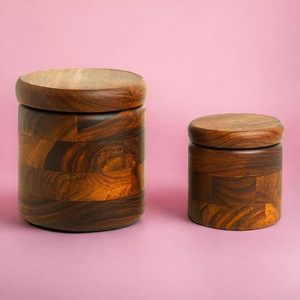 Natural Wooden Storage Container Handmade Wood <b>Box</b> for Kitchen Storage Spices Dry Fruits and Home Use Affordable Price - Product Image 1