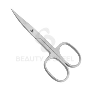 Ciseaux à ongles mats argentés de qualité supérieure avec bord incurvé professionnel et poignées ergonomiques larges pour une précision professionnelle en salon - Product Image 6