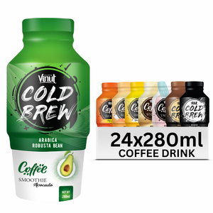 VINUT Vietnam 280ml boisson à café infusé à froid sans OGM produits laitiers et sans gluten Arabica et robusta marque privée échantillon gratuit - Product Image 3