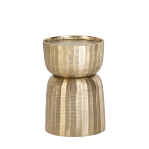 Support à bougie décoratif pour la décoration de la maison, finition dorée, porte-bougie en aluminium coulé, fait main, personnalisé, best-seller, lot de 2 - Product Image 3