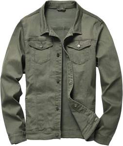 Chaqueta Vaquera Vintage para Hombre, Otoño-Invierno, Casual, de Alta Calidad, Transpirable, de Secado Rápido, Ecológica, Resistente al Viento, Servicio OEM/ODM, Venta al Por Mayor - Product Image 6