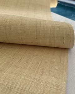 Papier peint en raphia personnalisé, papier peint naturel fait à la main pour les hôtels de charme, les restaurants et les espaces de luxe - Product Image 5
