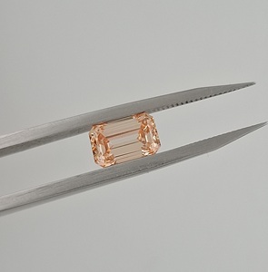 RAAMAA Emerald Cut Fancy Intense IGI Certified Lab Grown CVD HPHT VS1 Clarity 1ct 2ct 3ct Loose Diamond Engagement - Product Image 3