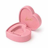 Boîte cadeau personnalisée en forme de cœur rose, emballage de luxe pour l'amour, avec insert en mousse pour parfum, bijoux, cosmétiques, Saint-Valentin